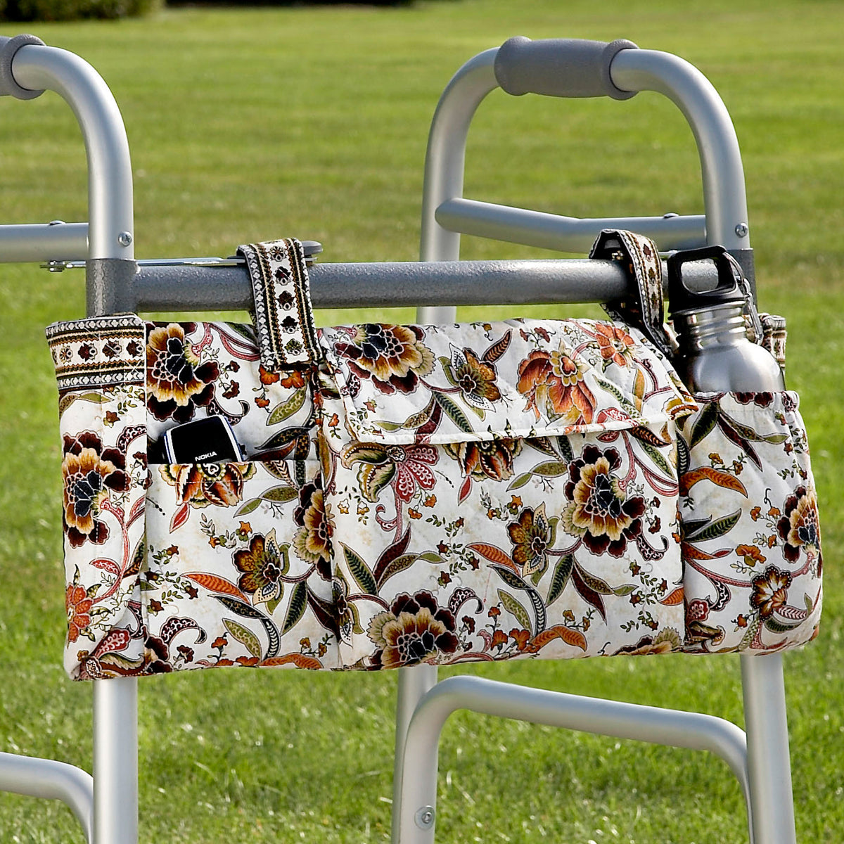Simplicity S9400 sewing pattern envelope showing bags and organisers fitted to mobility walkers