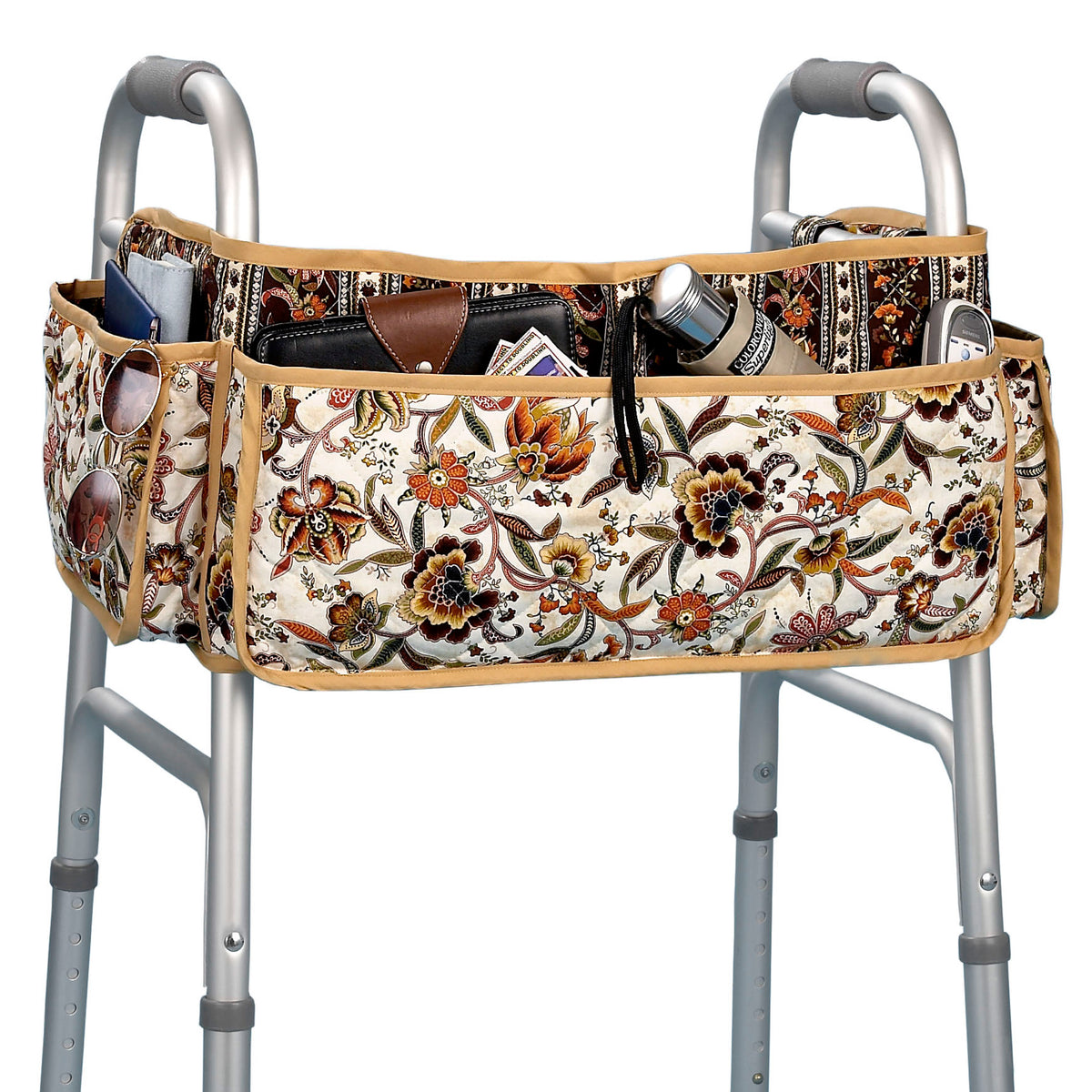 Simplicity S9400 sewing pattern envelope showing bags and organisers fitted to mobility walkers