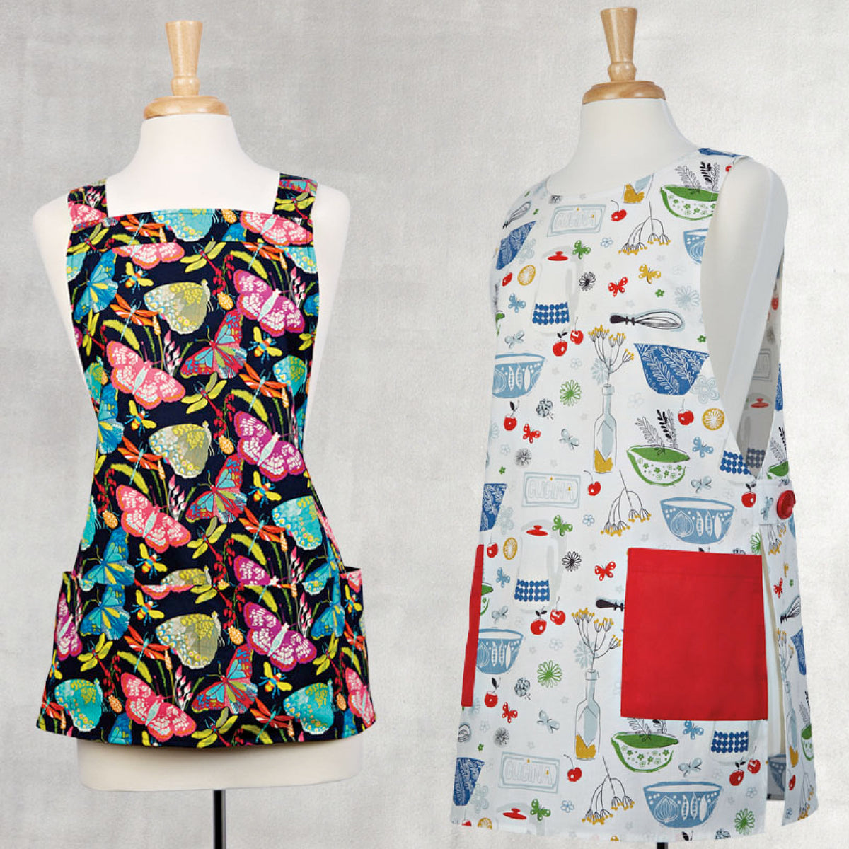 Simplicity S9409 sewing pattern envelope showing aprons