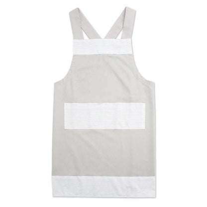 Simplicity S9436 sewing pattern envelope showing crossback aprons