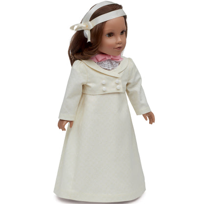 Simplicity S9438 sewing pattern envelope showing doll dresses