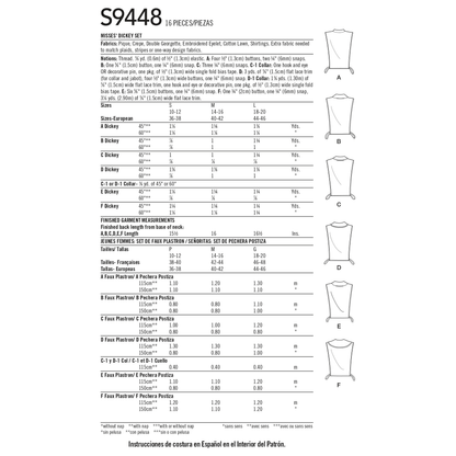 Simplicity S9448 sewing pattern envelope showing women's top and waistcoat