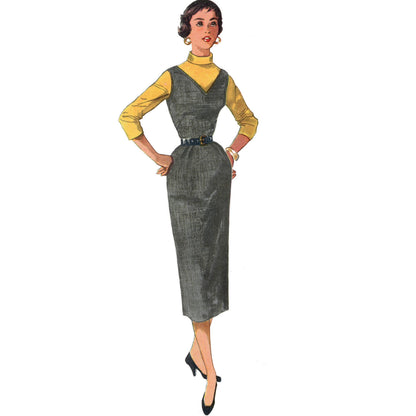 Simplicity S9449 sewing pattern envelope showing women's dress