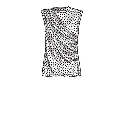 Simplicity S9451 sewing pattern envelope showing women's top and waistcoat