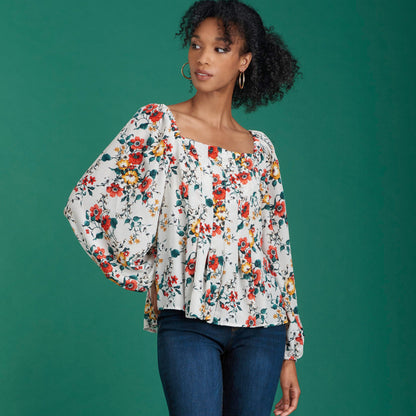 Simplicity S9452 sewing pattern envelope showing women's top and waistcoat
