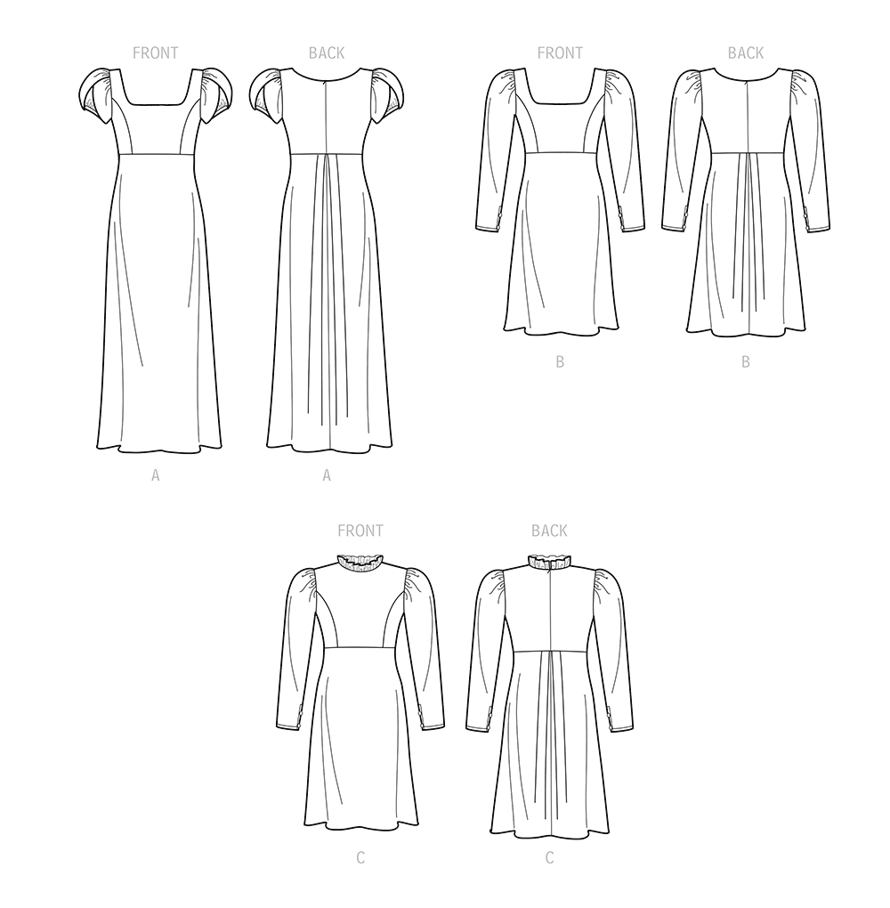 Simplicity S9453 sewing pattern envelope showing women's dress