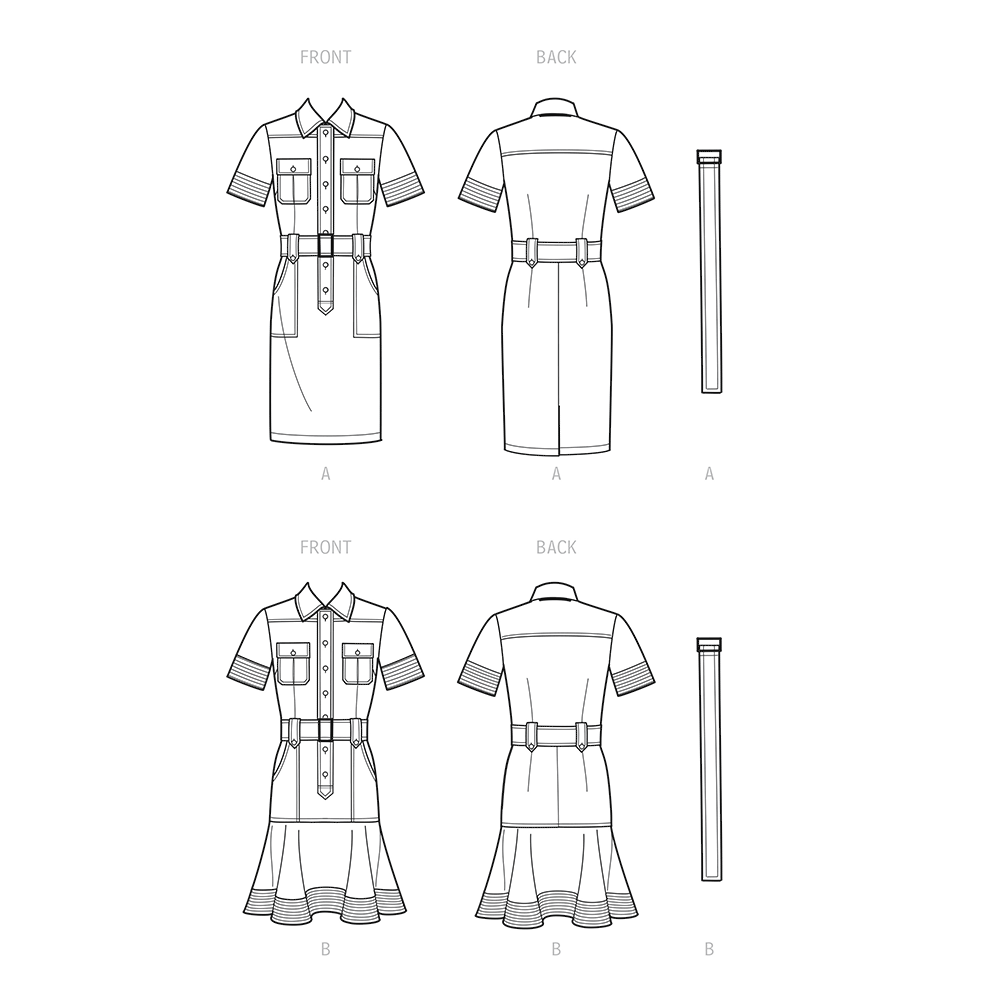 Simplicity S9463 sewing pattern envelope showing women's dress