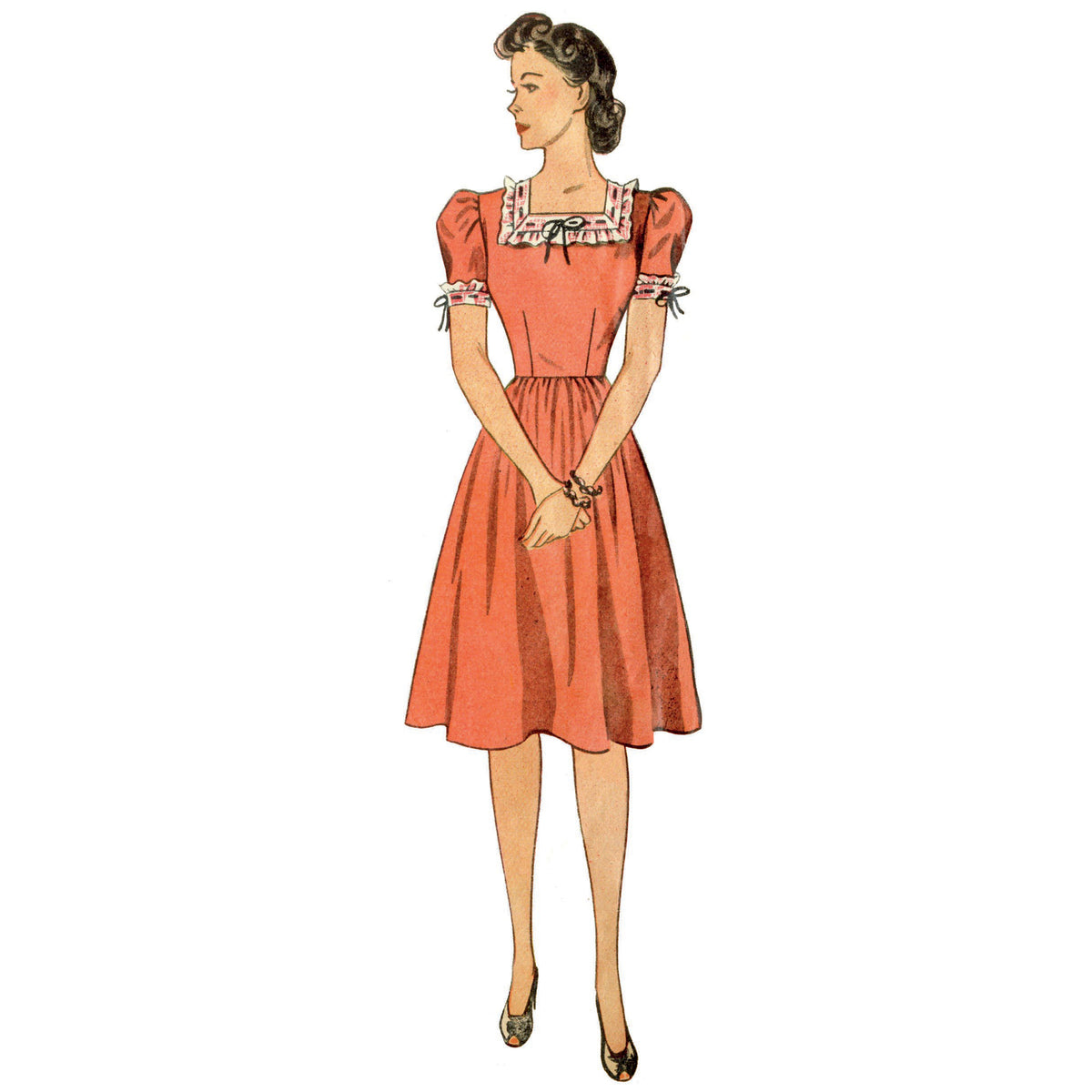 Simplicity S9464 sewing pattern envelope showing women's dress