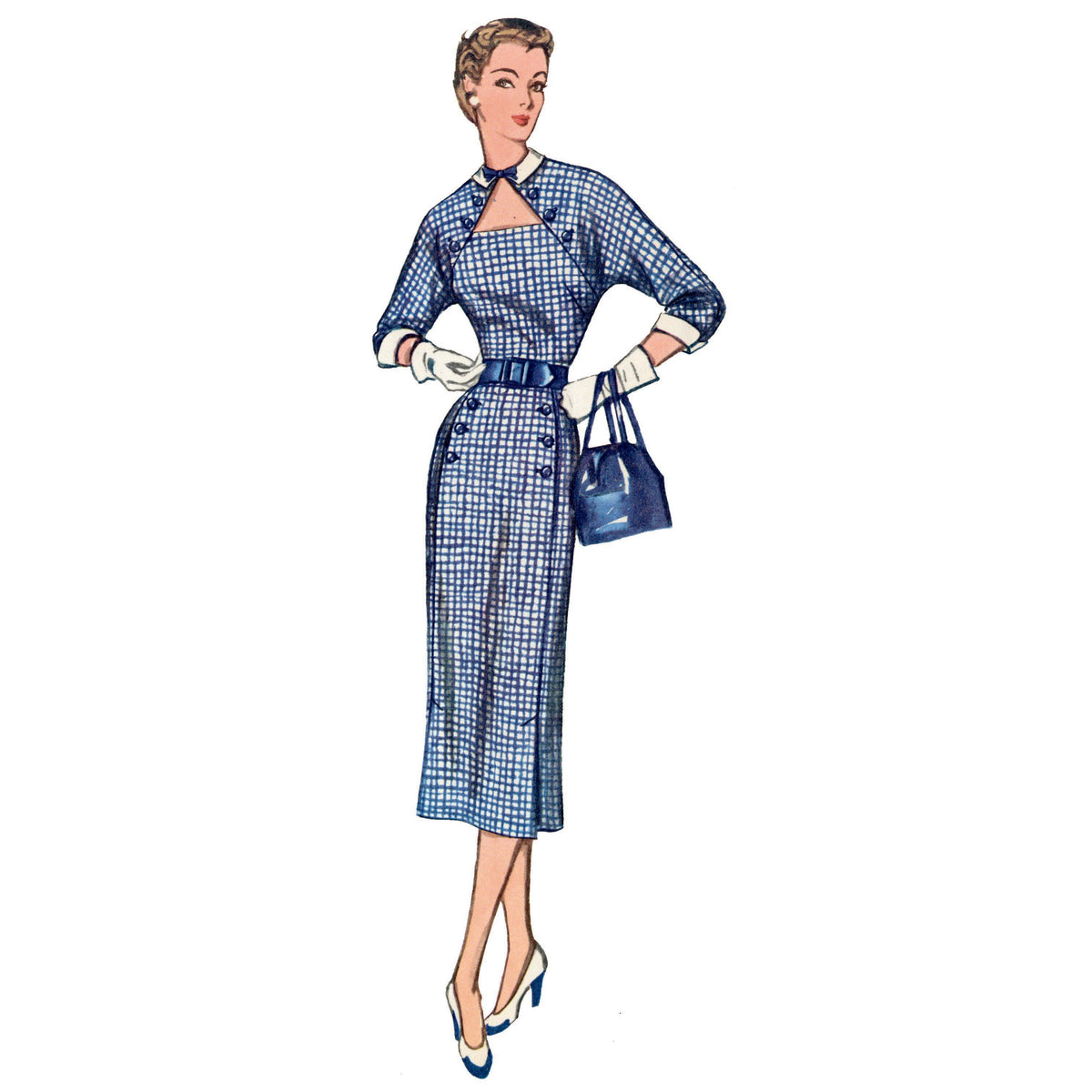 Simplicity S9465 sewing pattern envelope showing women's dress