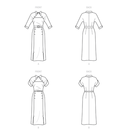 Simplicity S9465 sewing pattern envelope showing women's dress