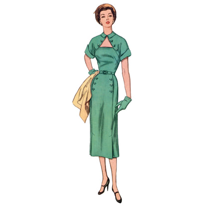 Simplicity S9465 sewing pattern envelope showing women's dress