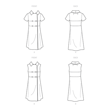 Simplicity S9466 sewing pattern envelope showing dress
