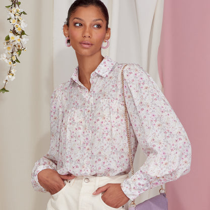 Simplicity S9467 sewing pattern envelope showing tops and vests