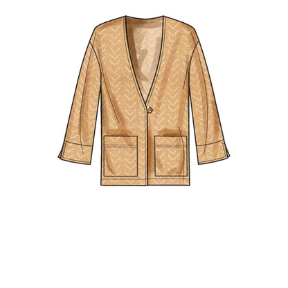 Simplicity S9468 sewing pattern envelope showing jackets and coats