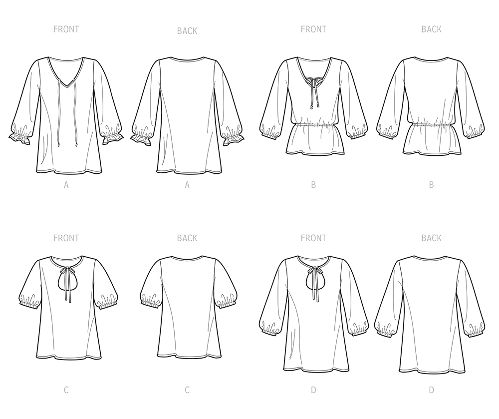 Simplicity S9469 sewing pattern envelope showing tops and vests