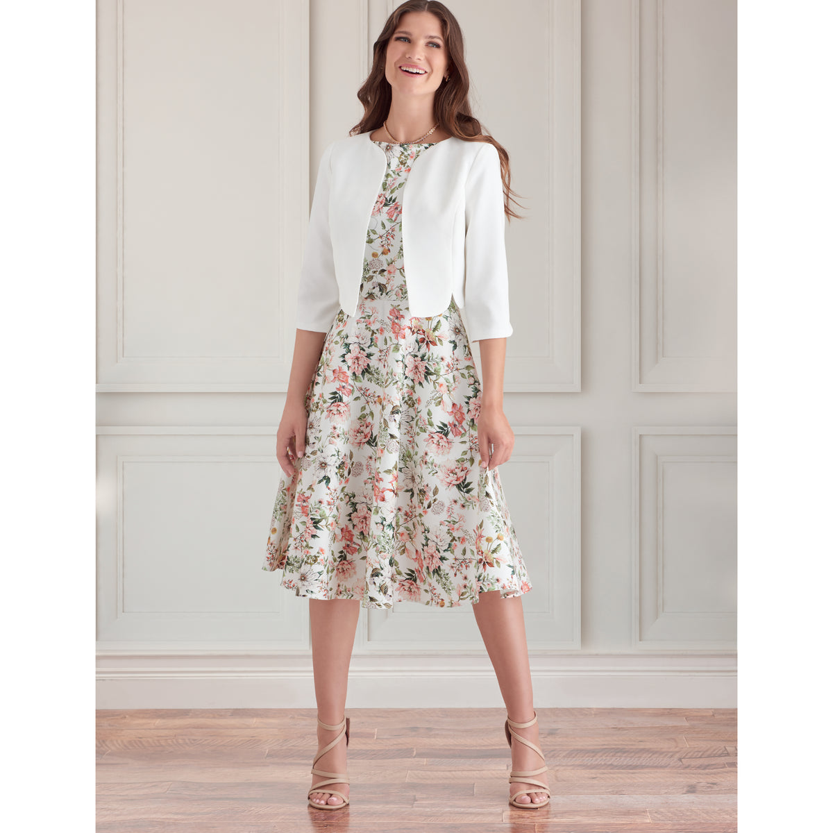 Simplicity S9473 sewing pattern envelope showing dress