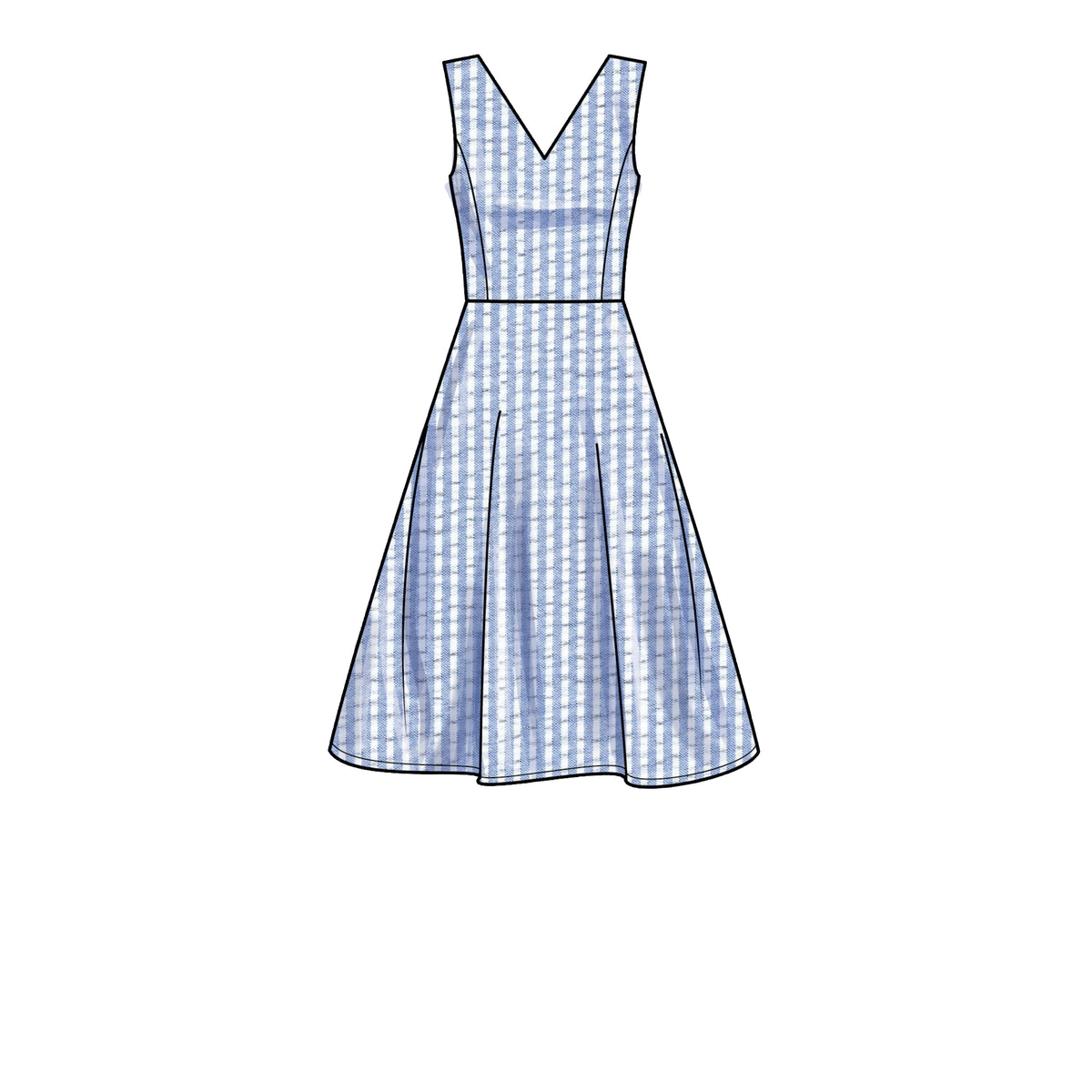 Simplicity S9473 sewing pattern envelope showing dress