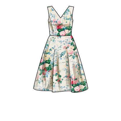 Simplicity S9474 sewing pattern envelope showing dress