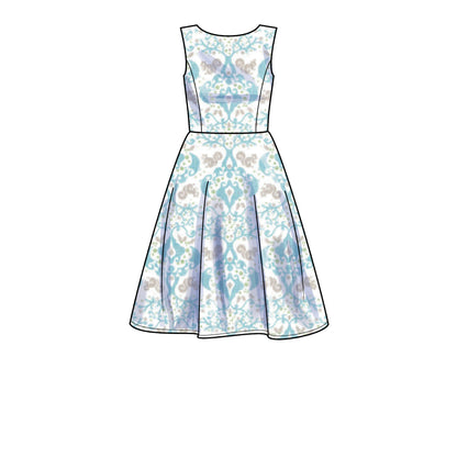 Simplicity S9474 sewing pattern envelope showing dress