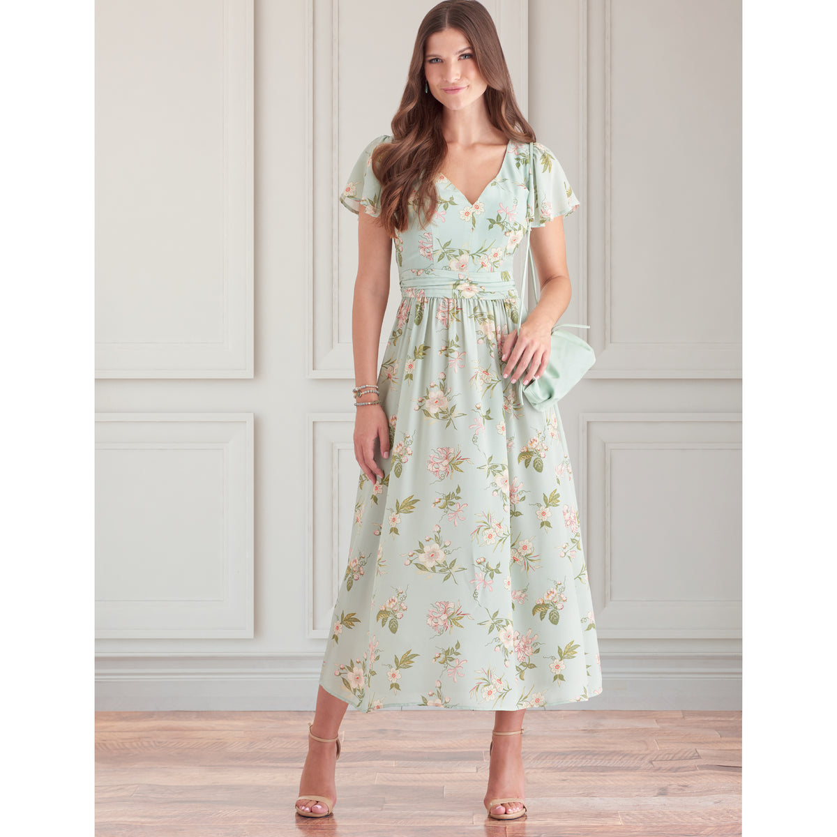 Simplicity S9475 sewing pattern envelope showing dress