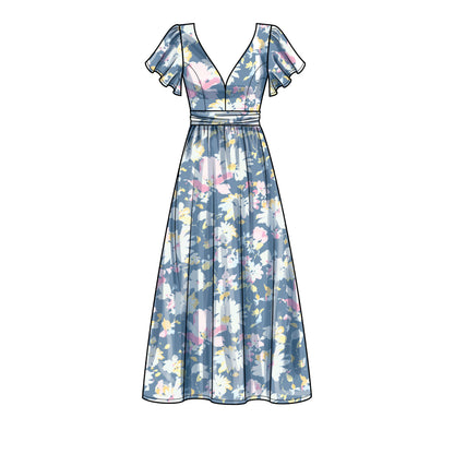 Simplicity S9475 sewing pattern envelope showing dress