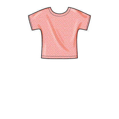 Simplicity S9485 sewing pattern envelope showing toddler casual wear