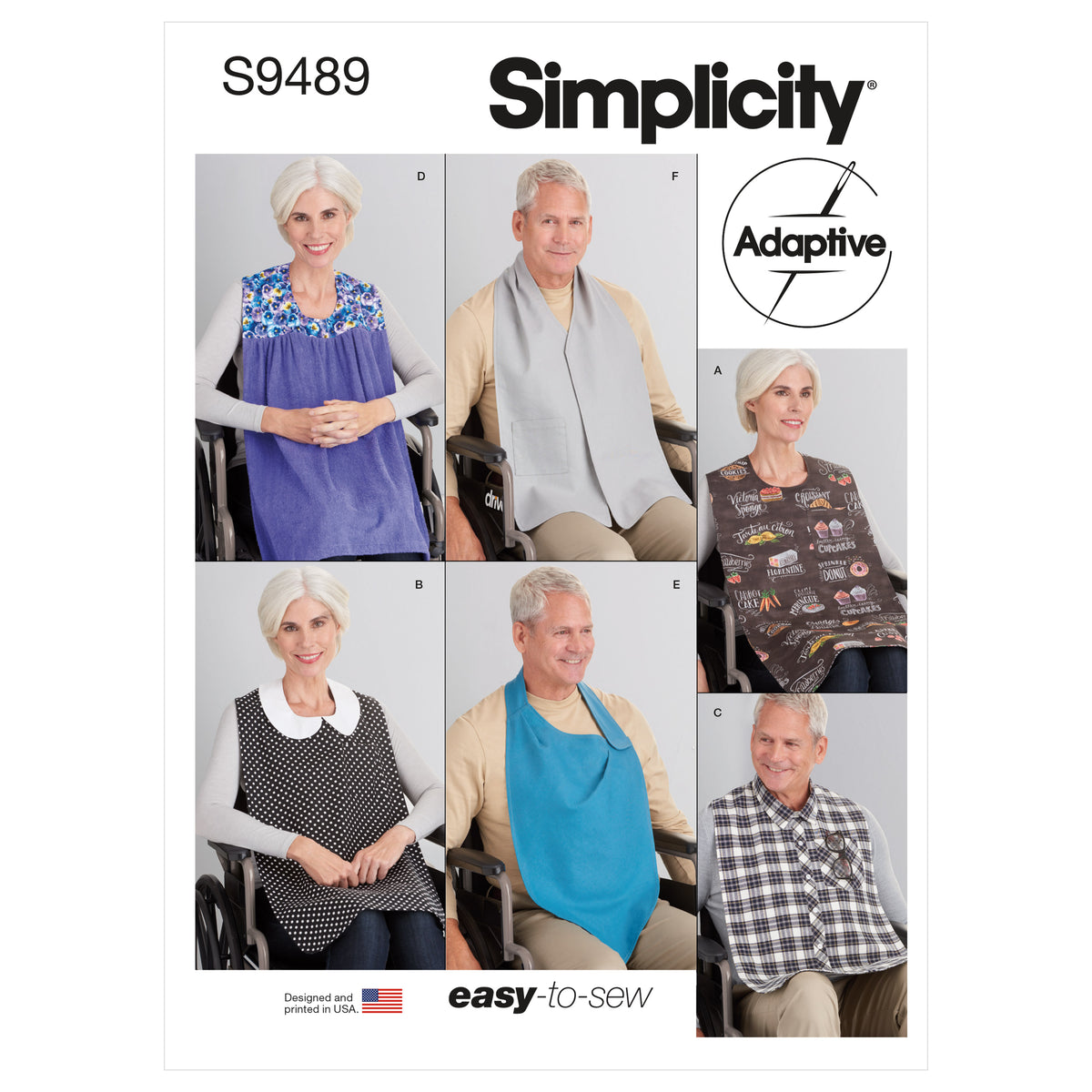 Simplicity S9489 sewing pattern envelope showing accessories