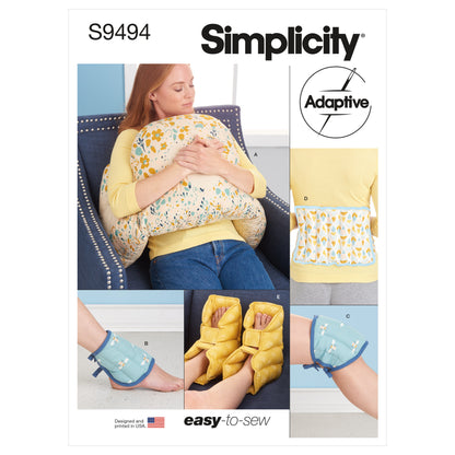 Simplicity S9494 sewing pattern envelope showing comfort packs