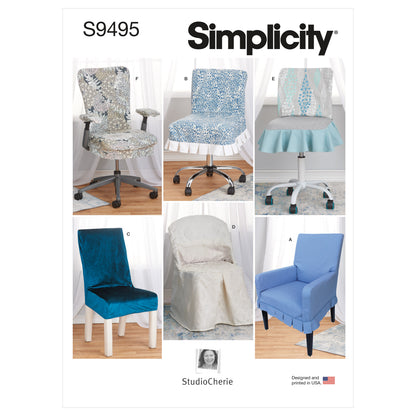 Simplicity S9495 sewing pattern envelope showing home decor