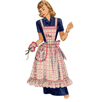 Simplicity S9496 sewing pattern envelope showing aprons