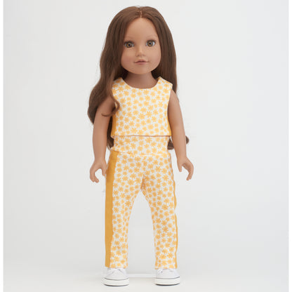 Simplicity S9500 sewing pattern envelope showing doll clothes