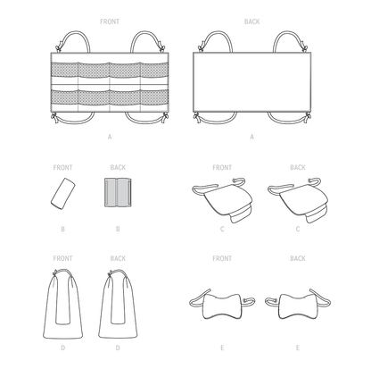 Simplicity S9501 pattern envelope showing a backseat car organiser
