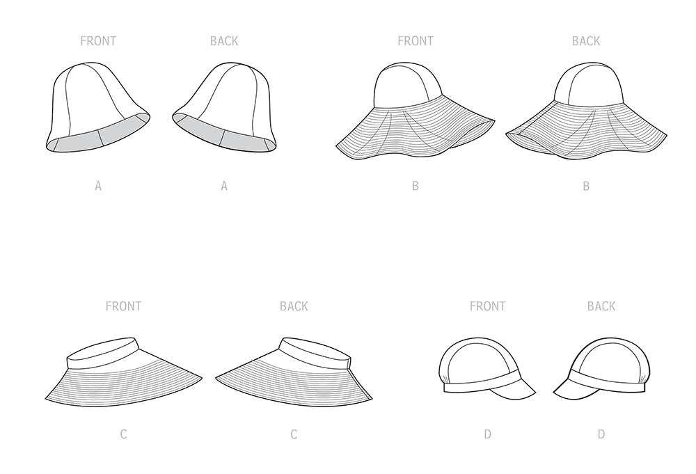 Simplicity S9505 pattern envelope showing five-panel lined accessories