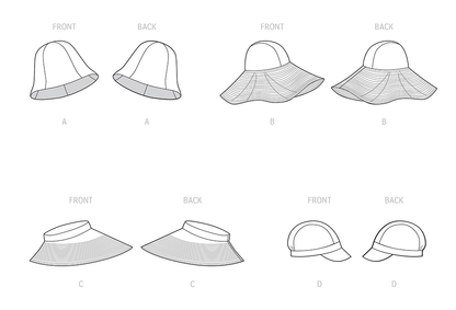 Simplicity S9505 pattern envelope showing five-panel lined accessories