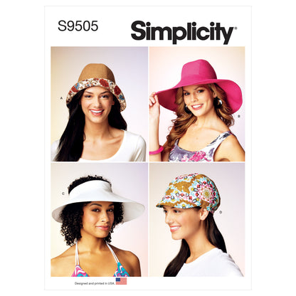 Simplicity S9505 pattern envelope showing five-panel lined accessories