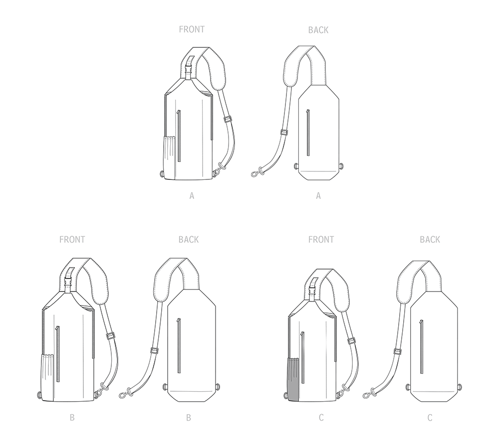 Simplicity S9508 pattern envelope showing cross body bags