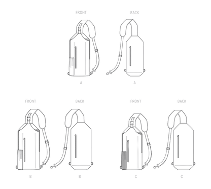 Simplicity S9508 pattern envelope showing cross body bags