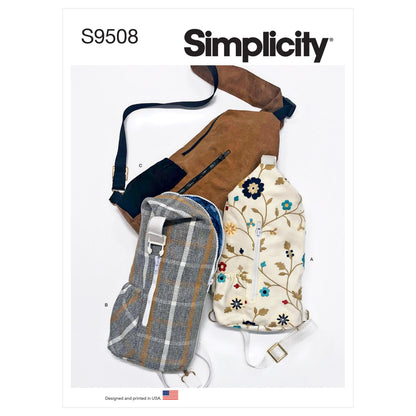 Simplicity S9508 pattern envelope showing cross body bags