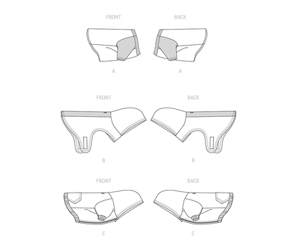Simplicity S9532 pattern envelope showing sporty pet clothes