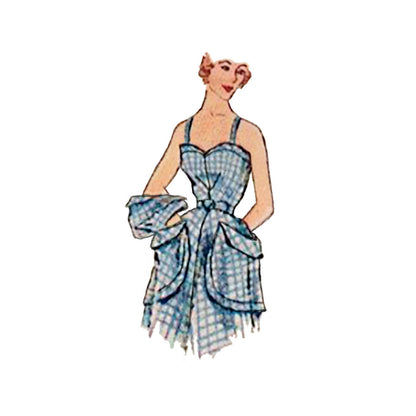 Simplicity S9536 pattern envelope showing dresses with fitted bodices and flap pockets