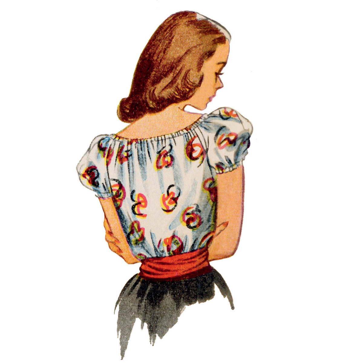 Simplicity S9538 pattern envelope showing tops with puff sleeves