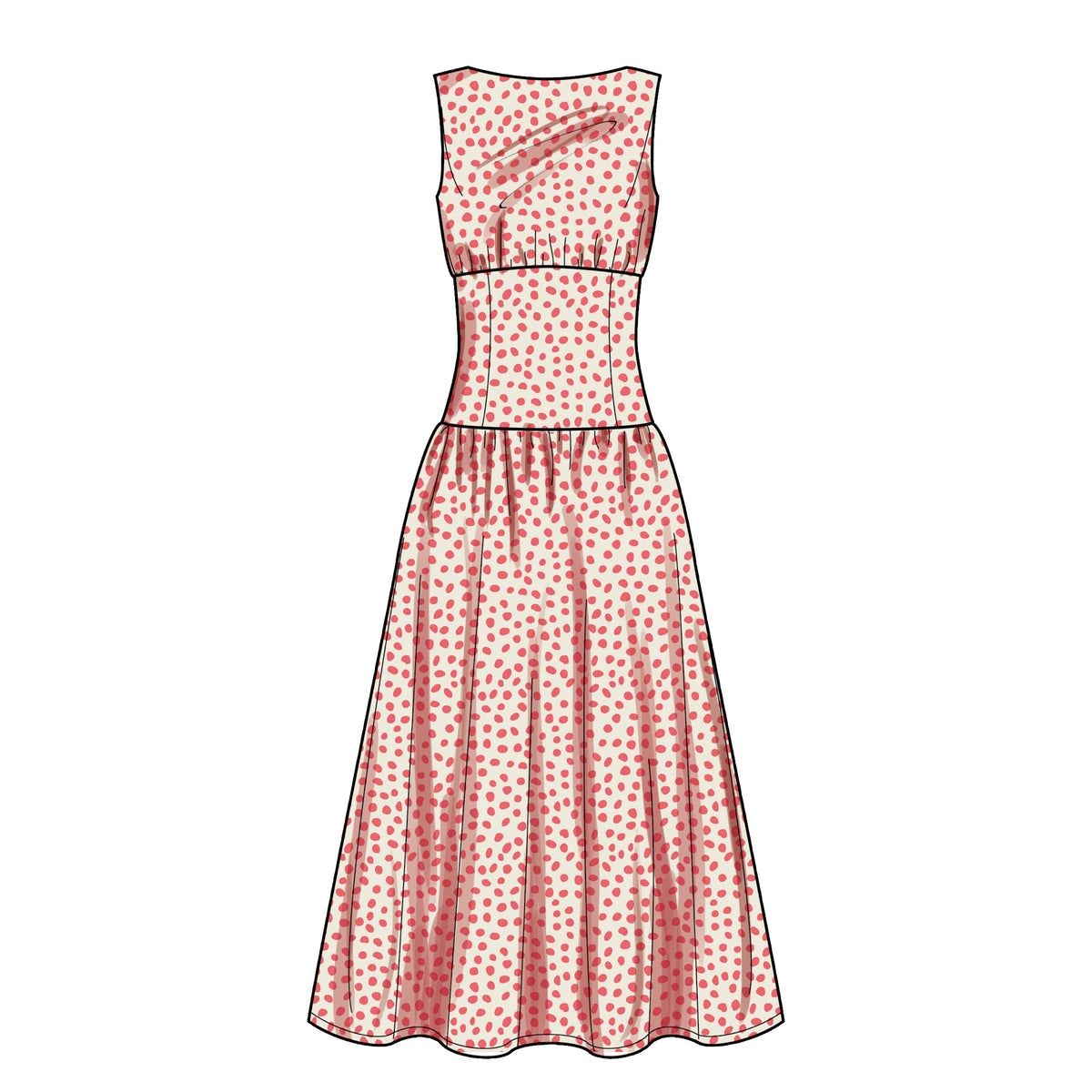 Simplicity S9543 pattern envelope showing drop waist dresses