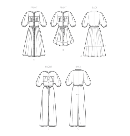 Simplicity S9544 pattern envelope showing dresses with batwing sleeves
