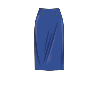 Simplicity S9553 pattern envelope showing plus size casual wear with contrast binding