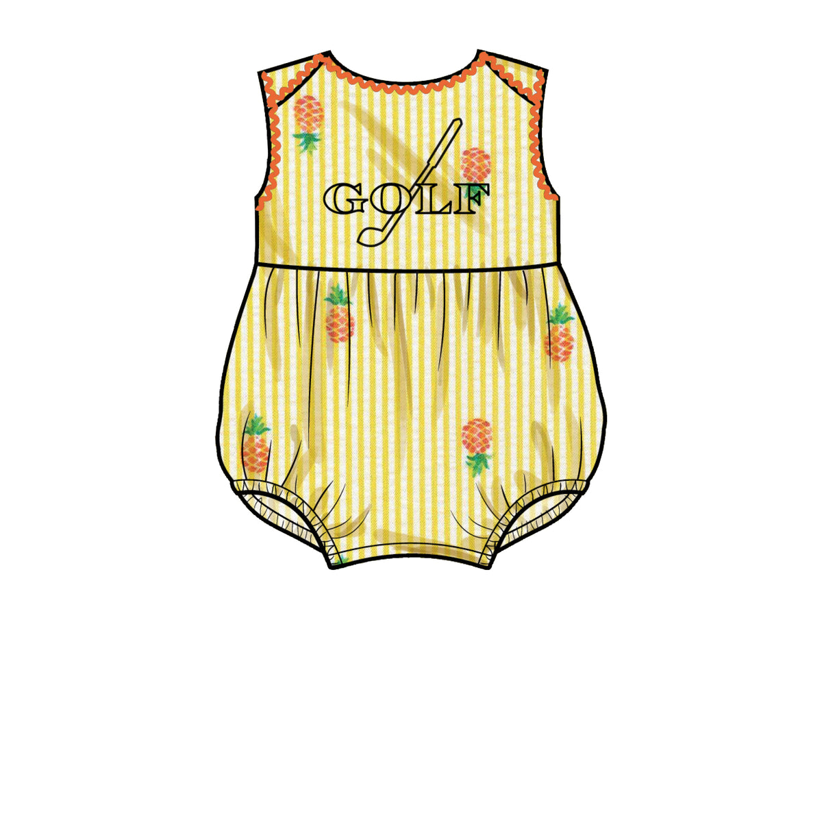 Simplicity S9557 pattern envelope showing baby clothes