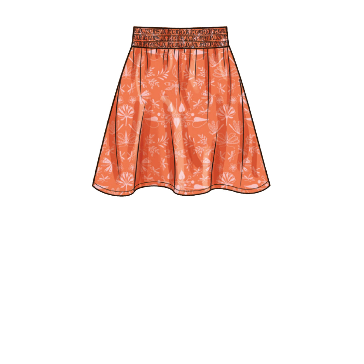 Simplicity S9560 pattern envelope showing girls' tops with ruffle peplums