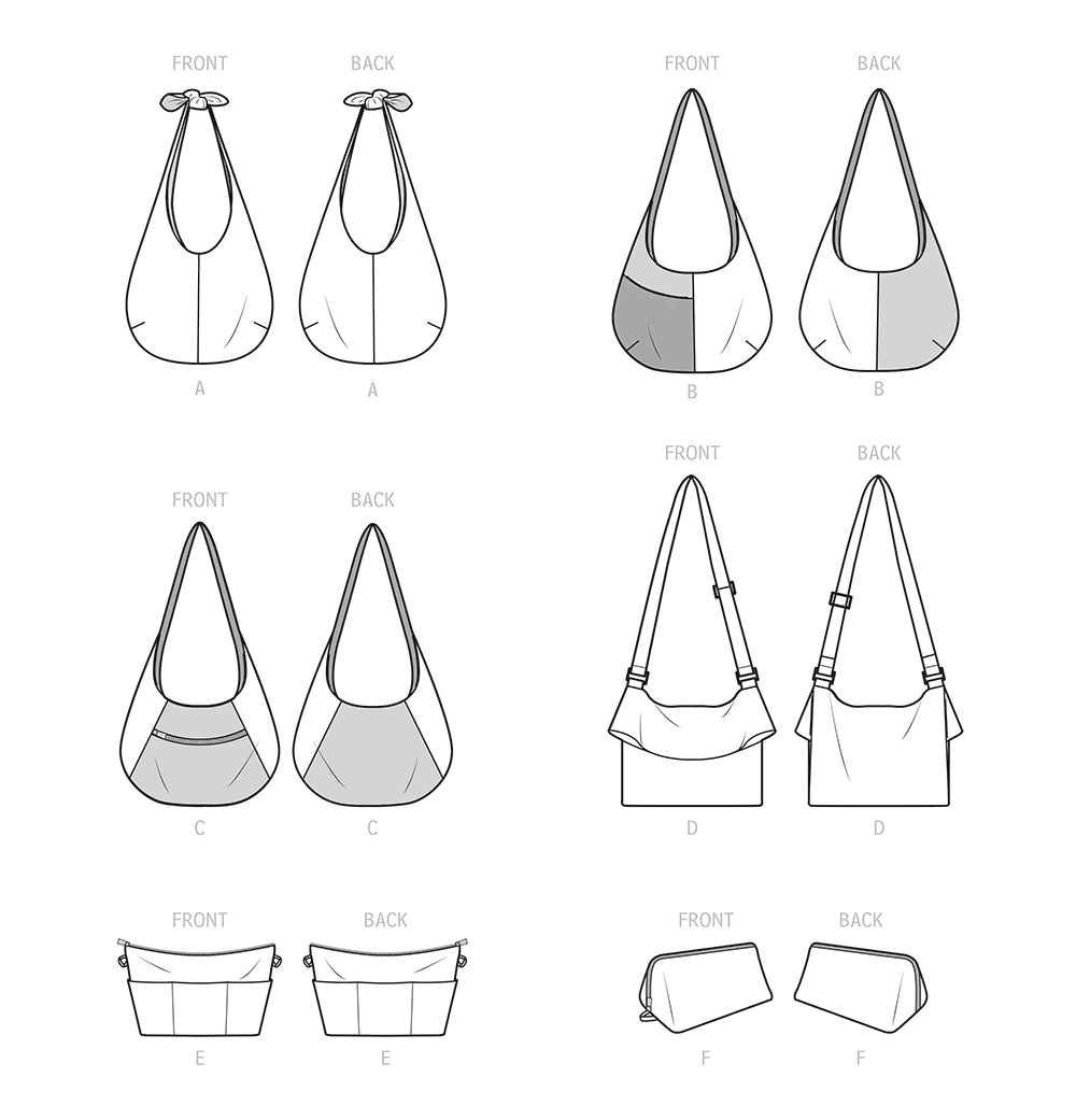 Simplicity S9563 sewing pattern envelope showing bags and accessories