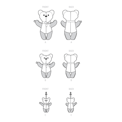 Simplicity S9569 sewing pattern envelope showing stuffed toys