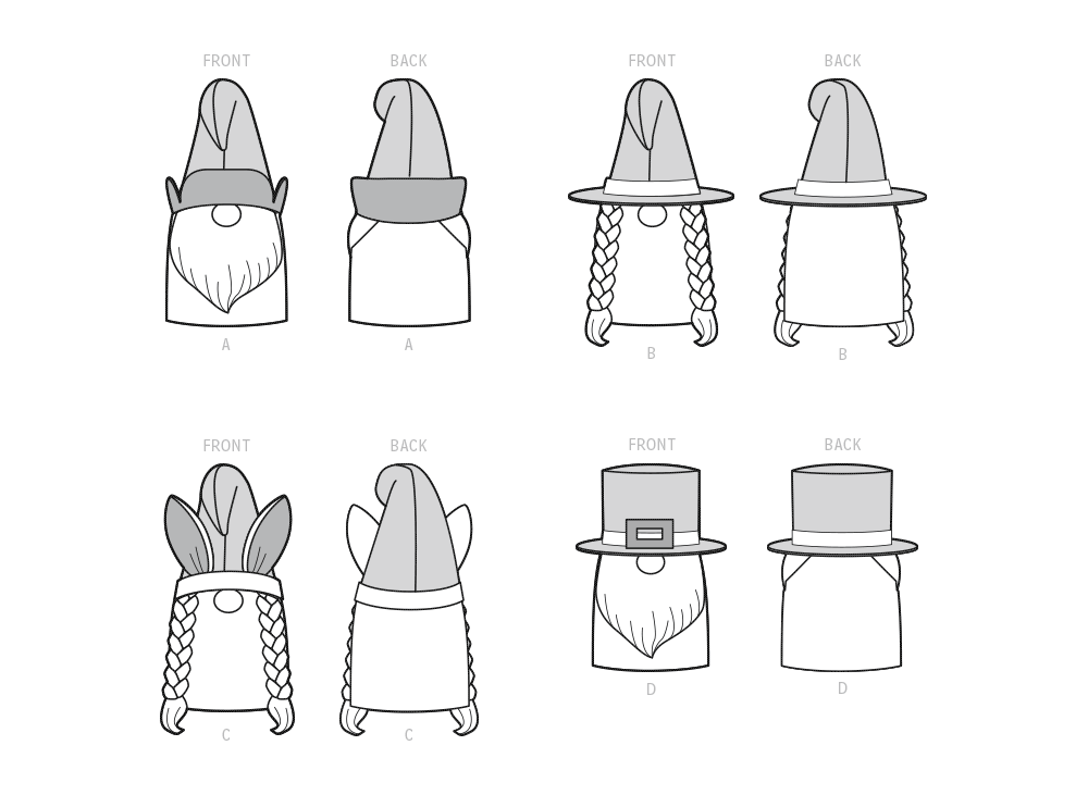 Simplicity S9581 sewing pattern envelope showing stuffed toys