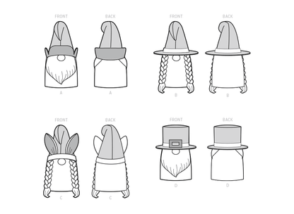 Simplicity S9581 sewing pattern envelope showing stuffed toys